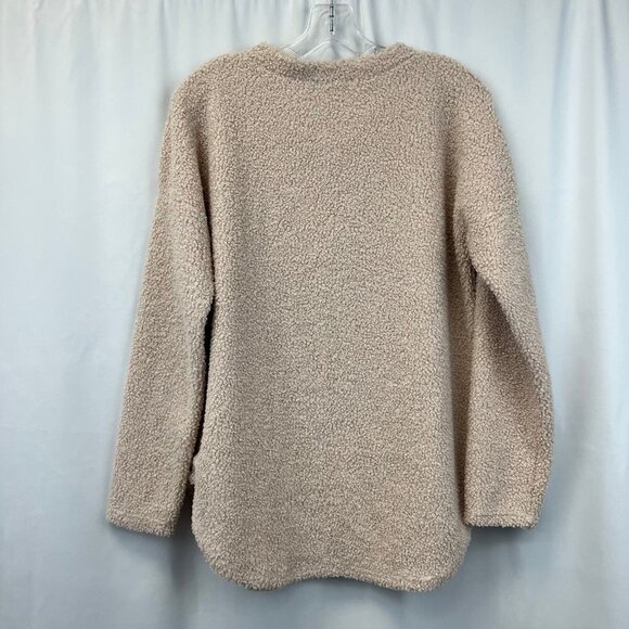 Viamor Womens Blush Long Sleeve Round Neck Pullover Sweater Size Medium - Picture 2 of 9